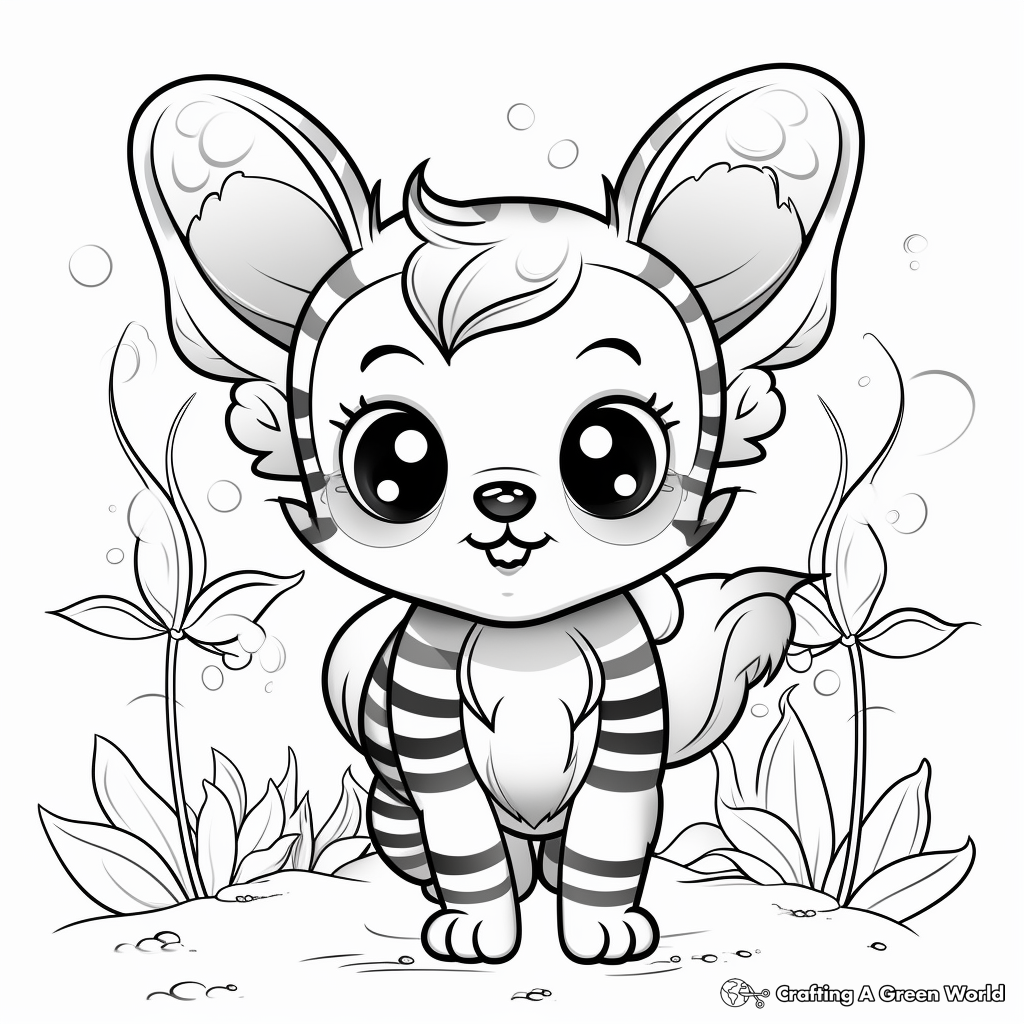 Wild Jungle Cat Bee Coloring Sheets 3