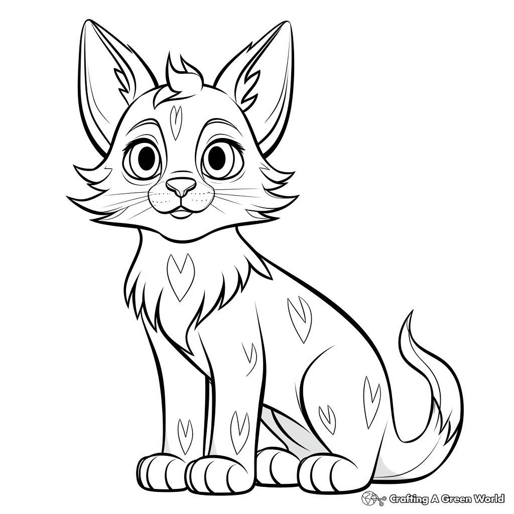 Wild Lynx Cat Coloring Pages for Adventure Seekers 3