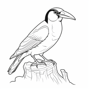 Wild Spot-Billed Toucan Coloring Pages 1