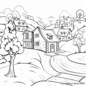 Winter Wonderland Coloring Pages 1