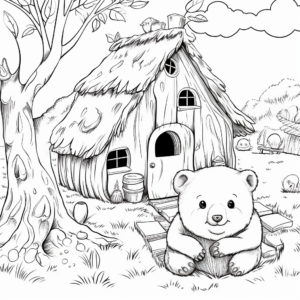 Wombat Burrow: Home Sweet Home Coloring Pages 1