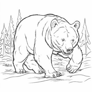 Wombat in Action: Running Wombat Coloring Pages 2