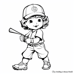 Women's Baseball History Coloring Pages 1