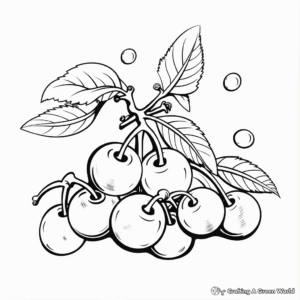 Wonderful Plum Coloring Pages 1
