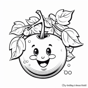 Wonderful Plum Coloring Pages 2