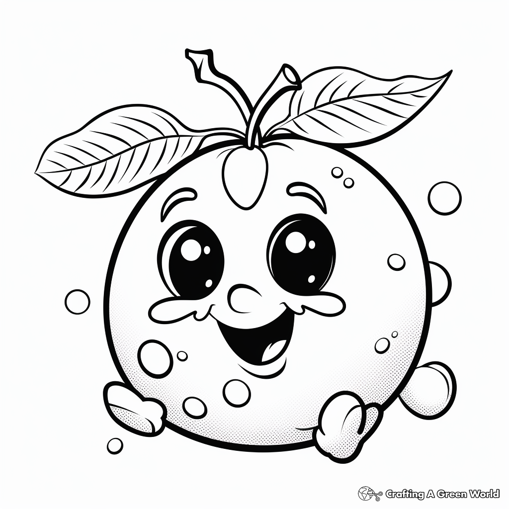 Wonderful Plum Coloring Pages 3