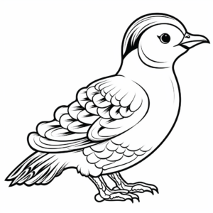 Wonderful Woodpecker In Winter Coloring Pages 1