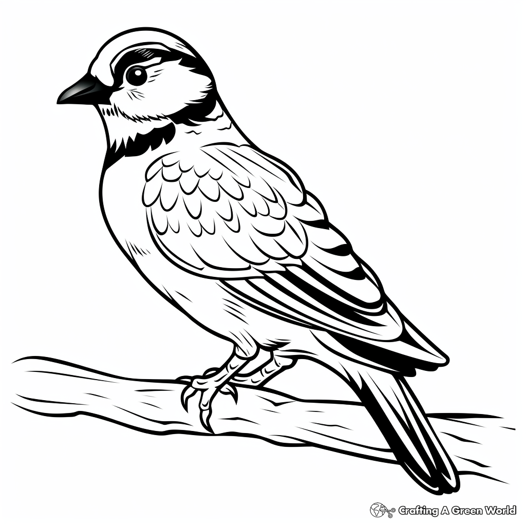 Woodpecker Winter Wonder Coloring Pages 2