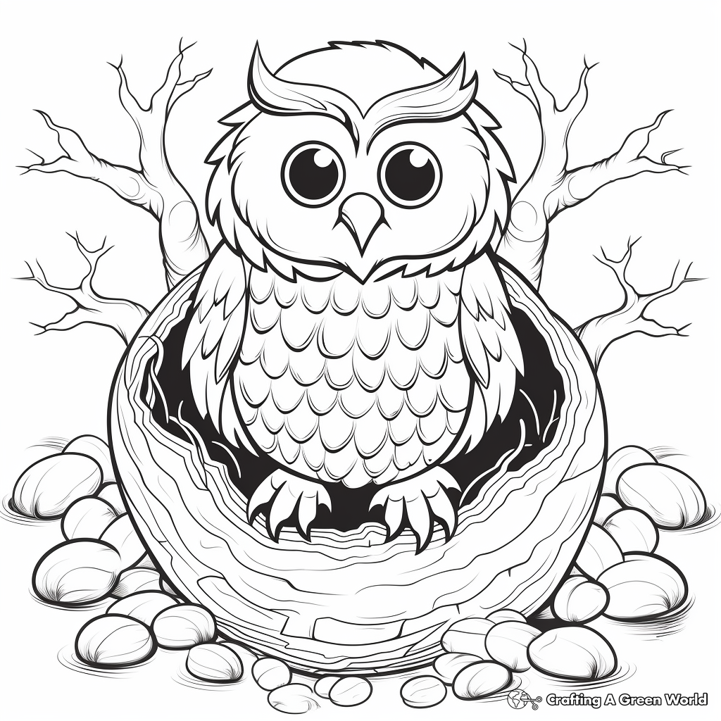 Woodsy Owl Nest Coloring Pages 2