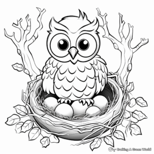 Woodsy Owl Nest Coloring Pages 3