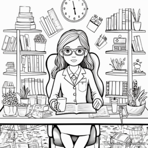 Word Art Administrative Professionals Day Coloring Pages 2