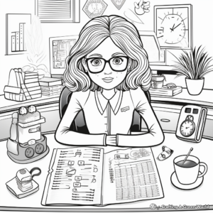 Word Art Administrative Professionals Day Coloring Pages 3