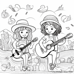 World Music Day Coloring Pages 4