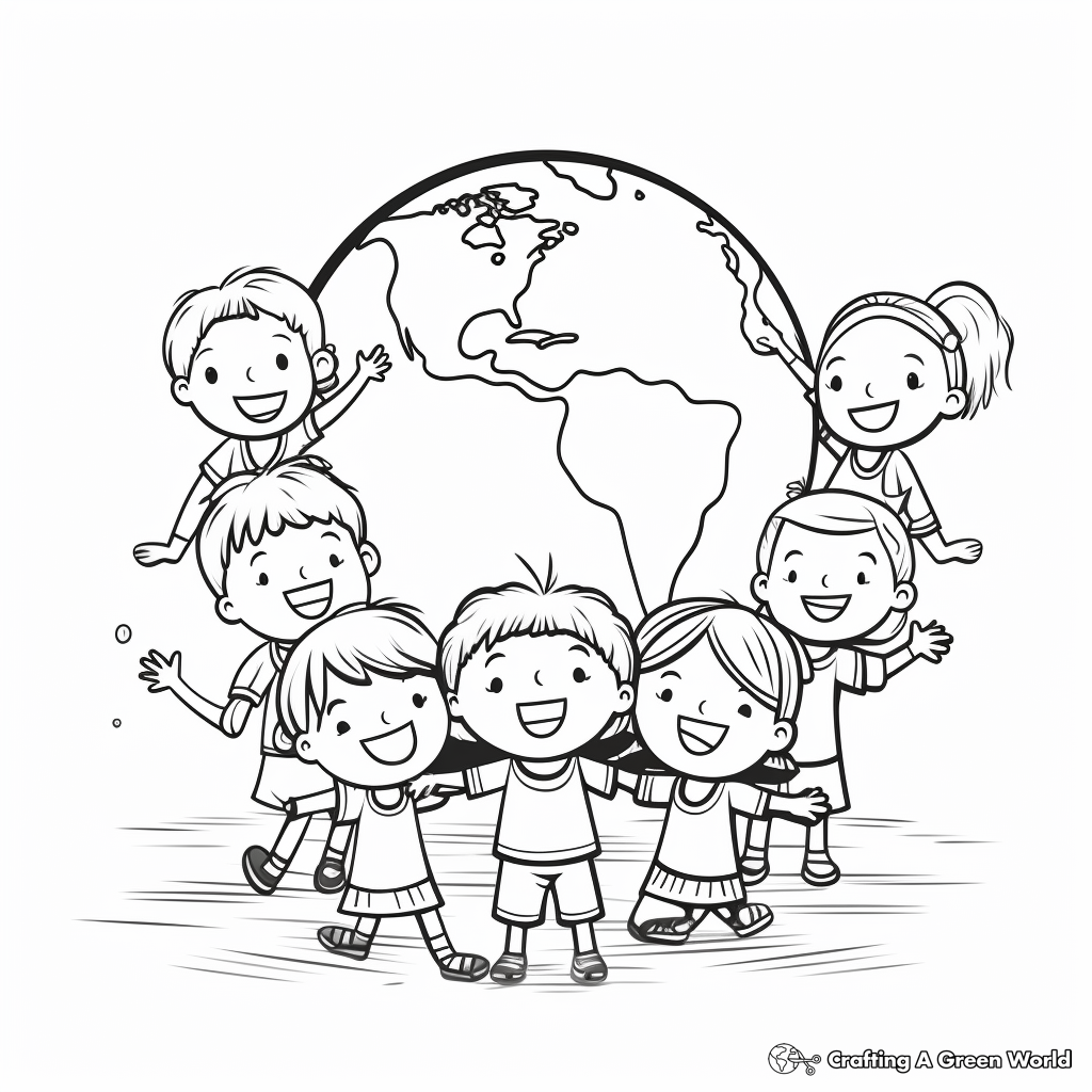 World of Kindness Coloring Pages for Preschoolers 2