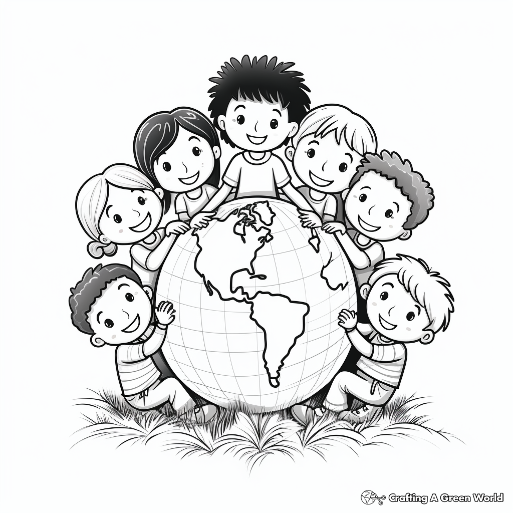 World of Kindness Coloring Pages for Preschoolers 3
