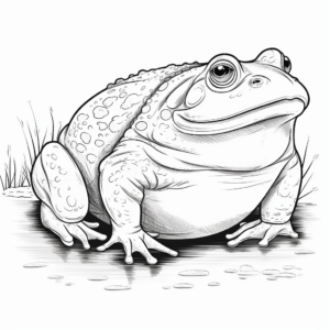 World’s Largest Bullfrog Species Coloring Pages 3