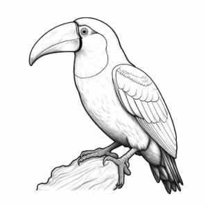 World's Birds: Exotic Toucan Coloring Pages 2