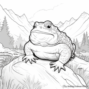 Yosemite Toad Coloring Pages: Endangered Species 1