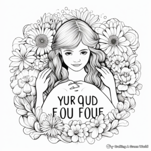 You Are Enough: Self-Love Coloring Pages 2