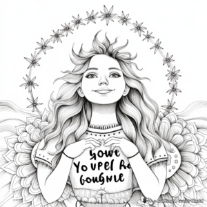 You Are Enough: Self-Love Coloring Pages 3