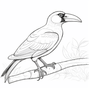 Young Learner Friendly Toucanet Coloring Pages 1