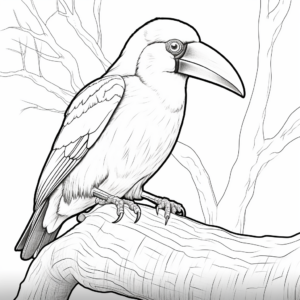 Young Learner Friendly Toucanet Coloring Pages 2
