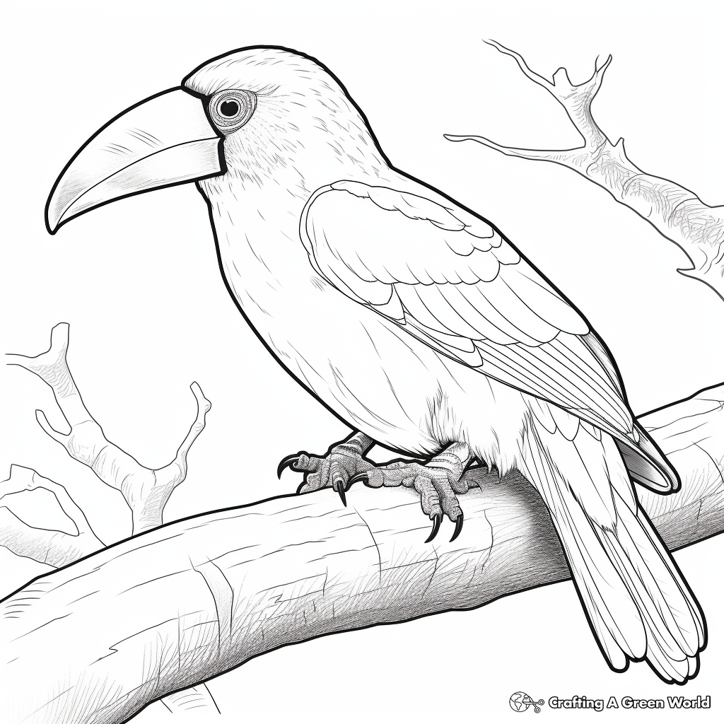 Young Learner Friendly Toucanet Coloring Pages 4