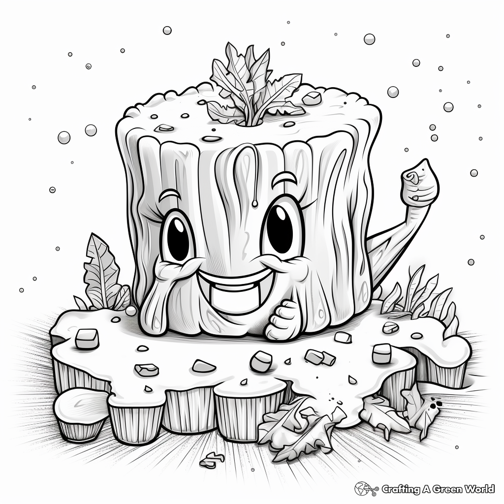 Yummy Vegan Mac and Cheese Coloring Pages 1