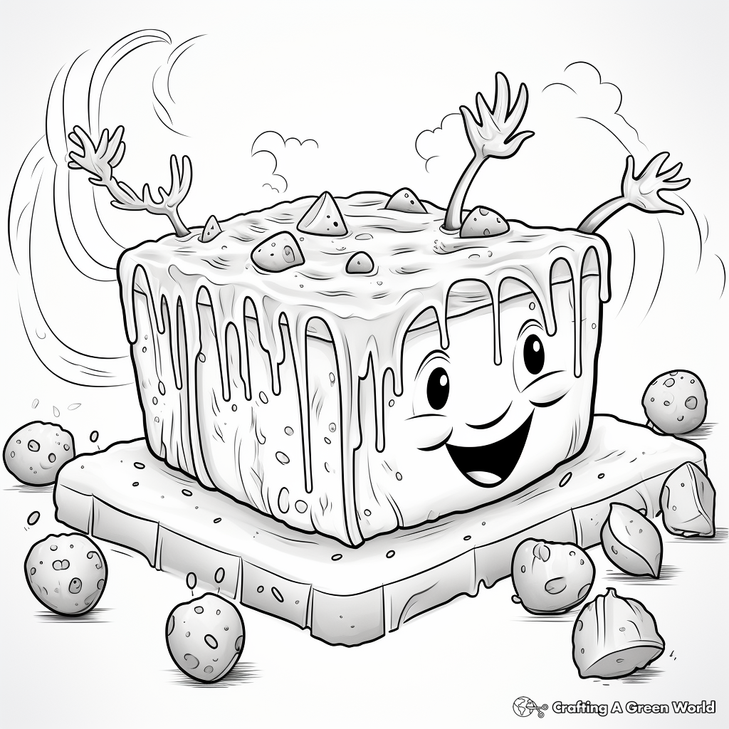 Yummy Vegan Mac and Cheese Coloring Pages 2
