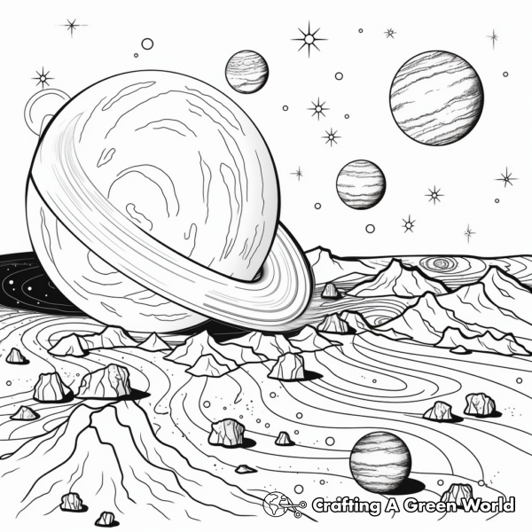 Beautiful Planet Earth Coloring Pages 1